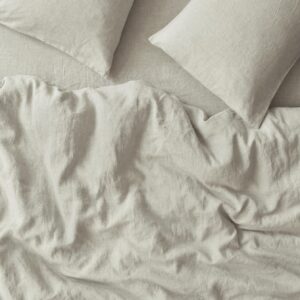 Oatmeal 100% Linen Duvet Cover
