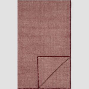 Rhubarb Herringbone Wool Blanket