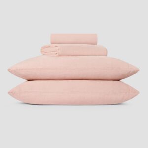 Rose Linen Blend Sheet Set