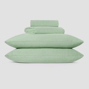 Sage Green Linen Blend Sheet Set